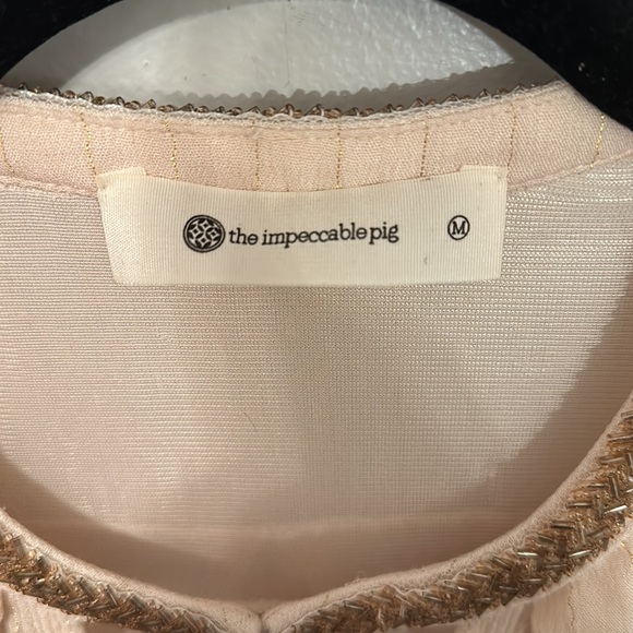 Embellished cream and gold dress - Picture 3 of 6